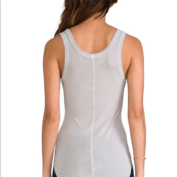 Enza costa dark gray ribbed tank top - Picture 7 of 7